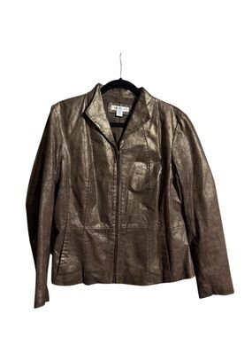 Bronze leather jacket